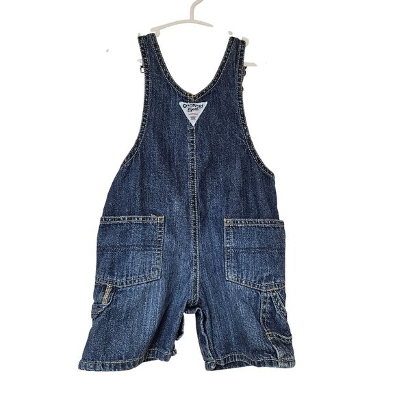Oshkosh Bgosh Denim Overalls 18 Months Boys Vestbak Adjustable Straps Cotton Cla - Picture 2 of 8